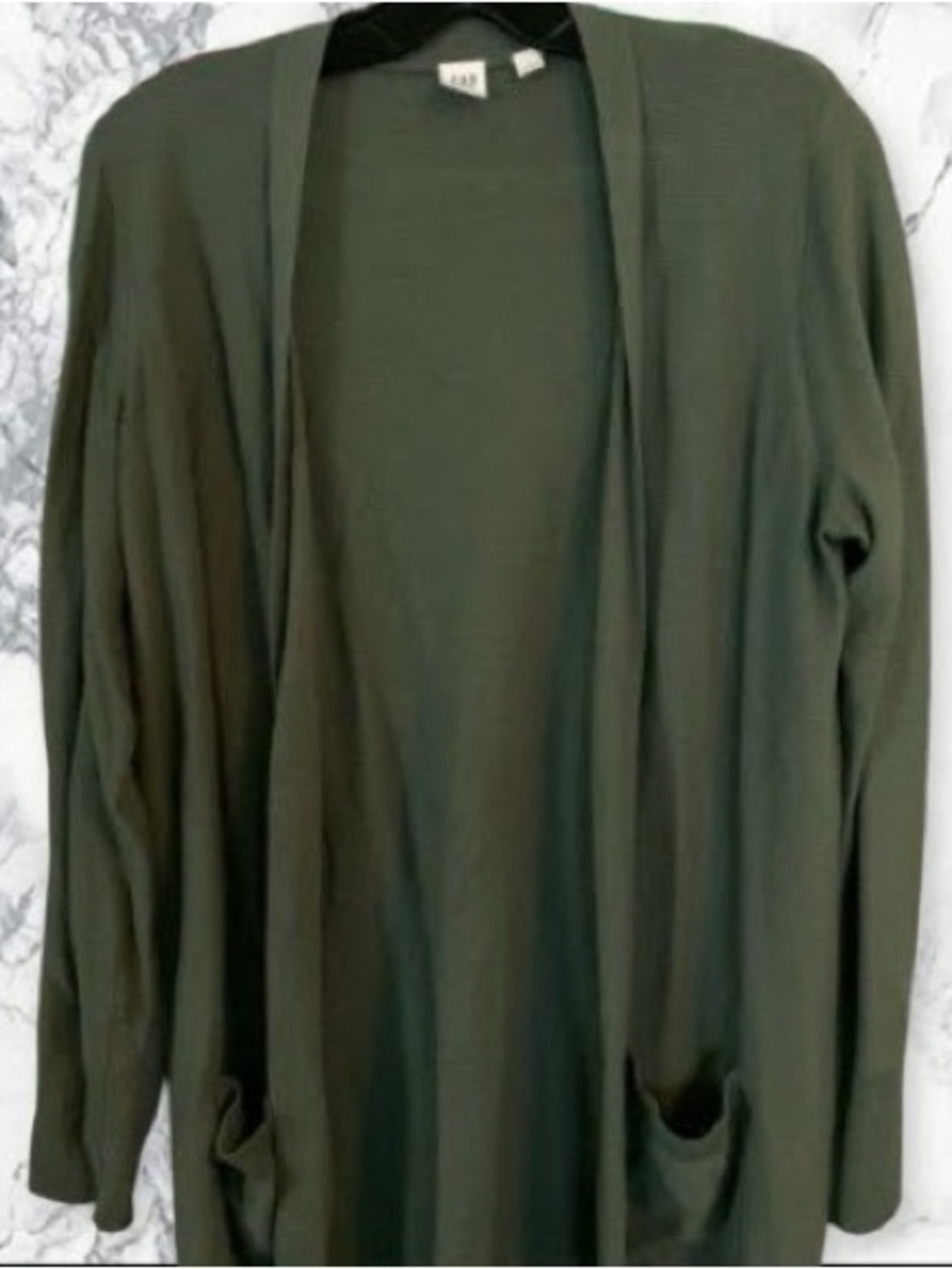 GAP Olive Green Open Cardigan